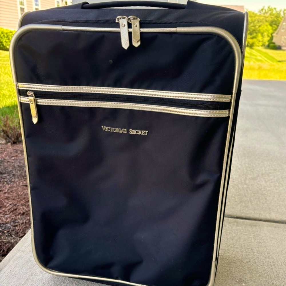 Victoria’s Secret Black and Gold Men's Bag